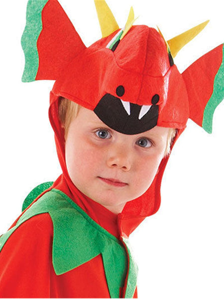 KIDS RED DRAGON CAPE COSTUME
