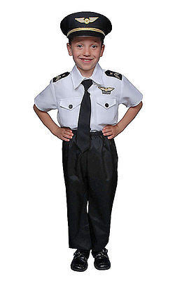 KIDS DELUXE AIRLINE PILOT COSTUME