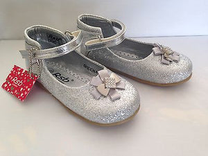 Silver ballet sales flats little girl