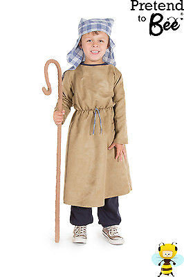 KIDS CHILDRENS CHILDS BOYS NATIVITY SHEPHERD FANCY DRESS COSTUME OUTFIT AGE 3-7
