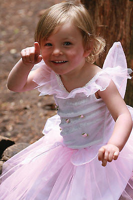 GIRLS ROSEBUD FAIRY COSTUME  sequinsandswords.co.uk
