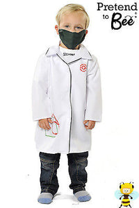 TODDLER KIDS BOYS GIRLS DOCTOR TODDLERS DOCTORS COAT ROLE PLAY COSTUME AGE 2-3
